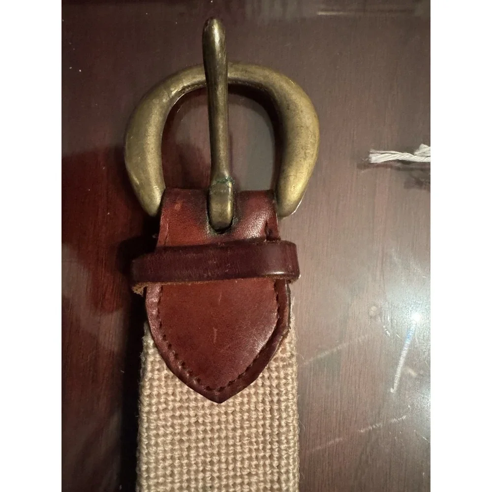 Vintage Handmade Needlepoint Belt 42